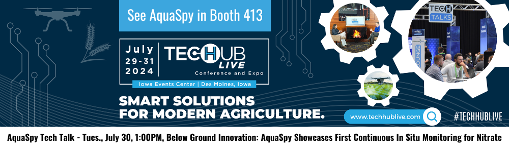 AquaSpy to Unveil First of a Kind In Situ Nitrate and ORP Technology at Tech Hub Live 2024